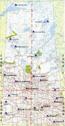 Saskatchewan Zones