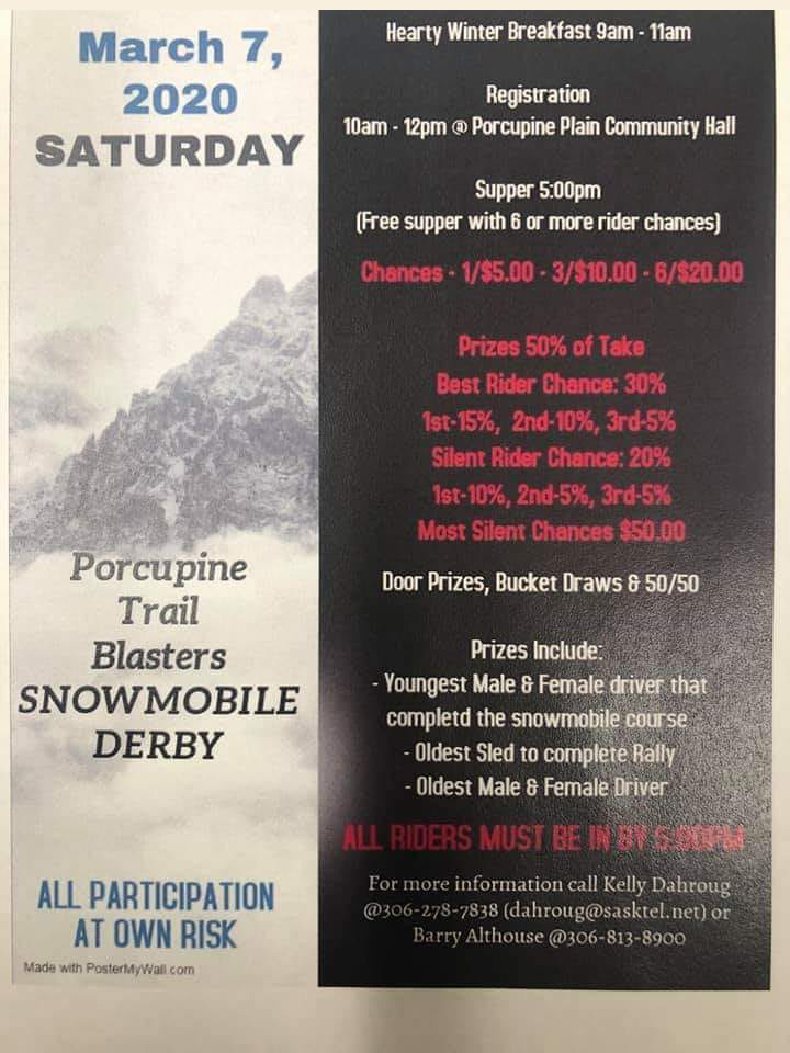 Porcupine Trailblasters Snowmobile Derby